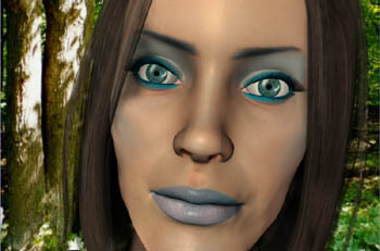 amanda textured blue with hair FACE bckgrd