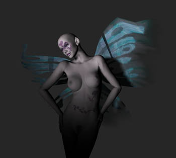 angel dark silouhette